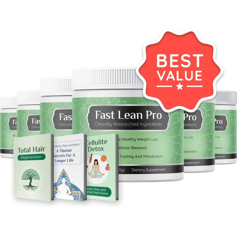 Fast Lean Pro Weight Management Relief Supplement — 6 Bottle / 180 Day Pack